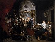 Diego Velazquez The Fable of Arachne a.k.a. The Tapestry Weavers or The Spinners France oil painting artist